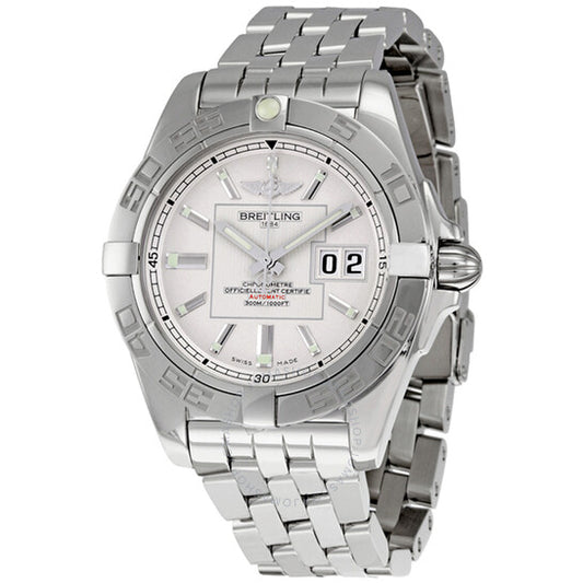 Breitling, Galactic 41 Silver Dial Men's Watch A49350L2-G699SS
