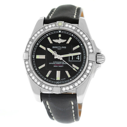 Breitling, Galactic Automatic Chronometer Diamond Black Dial Men's Watch