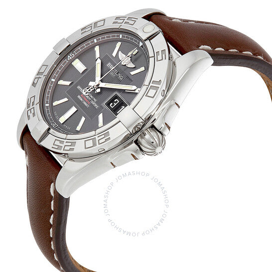 ساعة بريتلينج جالاكتيك أوتوماتيك للرجال بمينا رمادي A49350L2-F549BRCT