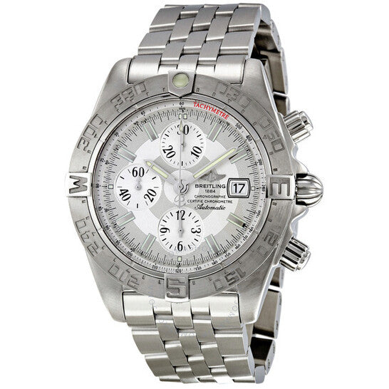 Breitling, Galactic Chrono Silver Dial Automatic Men's Watch A1336410-G569SS