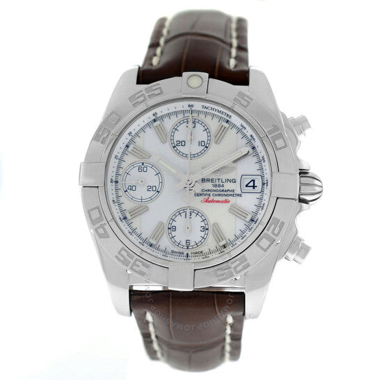 Breitling, Galactic Chronograph Automatic Chronometer White Dial Men's Watch