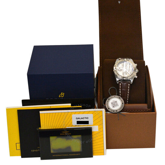 Breitling, Galactic Chronograph Automatic Chronometer White Dial Men's Watch