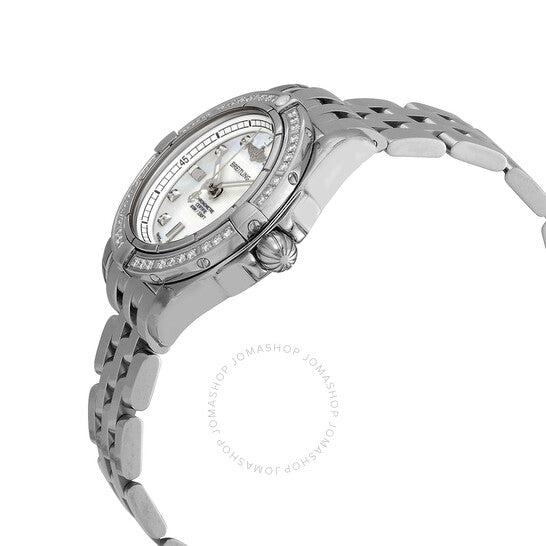 ساعة بريتلينج جالاكتيك كوارتز كرونومتر دايموند للسيدات A71356LA/A708