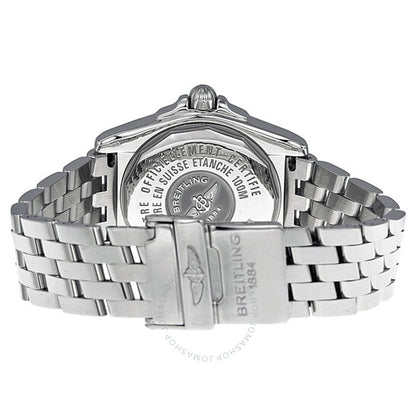 ساعة بريتلينج جالاكتيك النسائية الفضية المرصعة بالألماس A7135653-G649SS