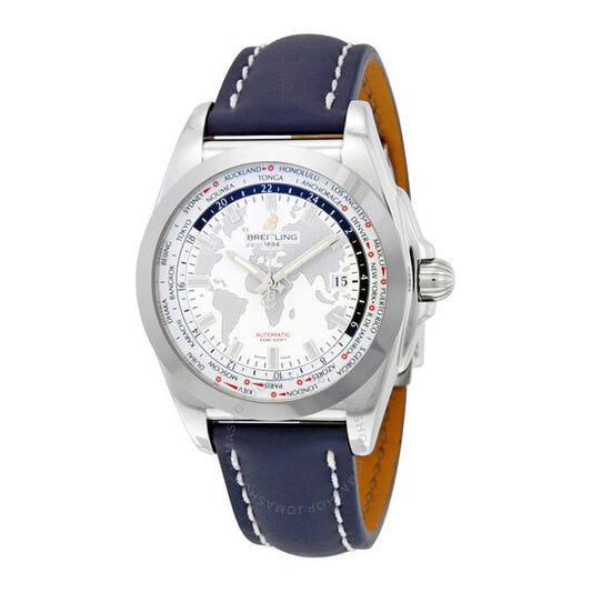 Breitling, Galactic Unitime Antarctica White Dial Men's Watch WB3510U0-A777BLLD