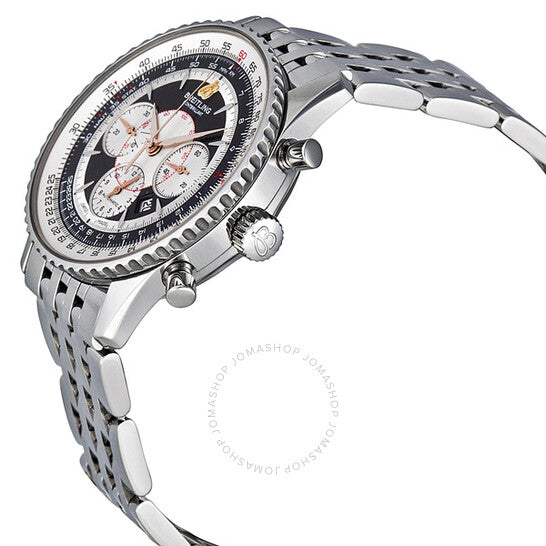 Breitling, Montbrillant Chronograph Automatic Black Dial Men's Watch A4137012-B986SS