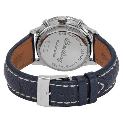 ساعة بريتلينغ، مونبريانت كرونوغراف أوتوماتيكية للرجال بمينا فضي
