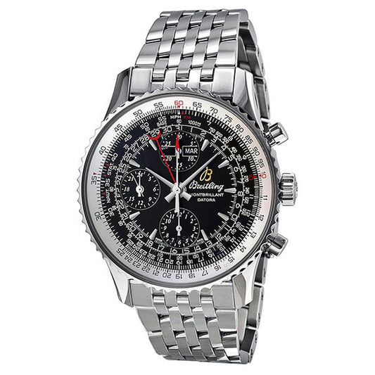 Breitling, Montbrillant Datora Automatic Chronograph Black Dial Men's Watch A2133012-BB58SS