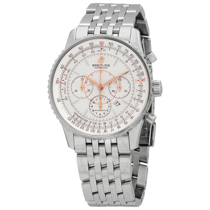 Breitling, Montbrilliant Chronograph Automatic Silver Dial Men's Watch