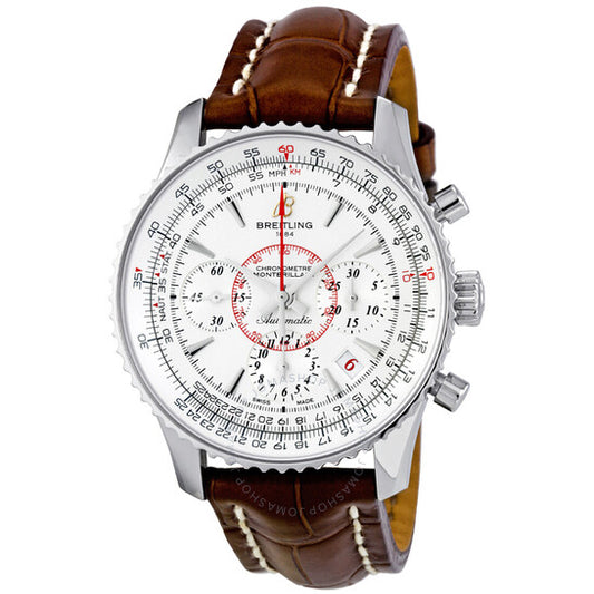Breitling, Montbrilliant 01 Silver Dial Chronograph Automatic Men's Watch