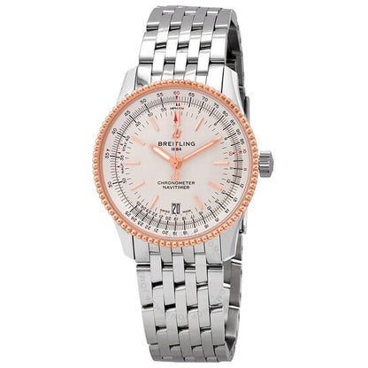 Breitling, Navitimer Automatic Chronometer Silver Dial 38 mm Watch