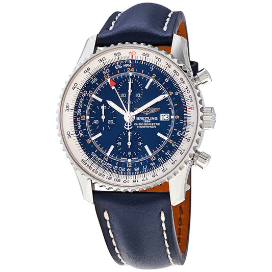 Breitling, Navitimer 1 Blue Dial Automatic Men's GMT Watch
