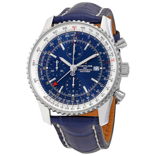 Breitling, Navitimer 1 Chronograph GMT 46 Automatic Blue Dial Watch