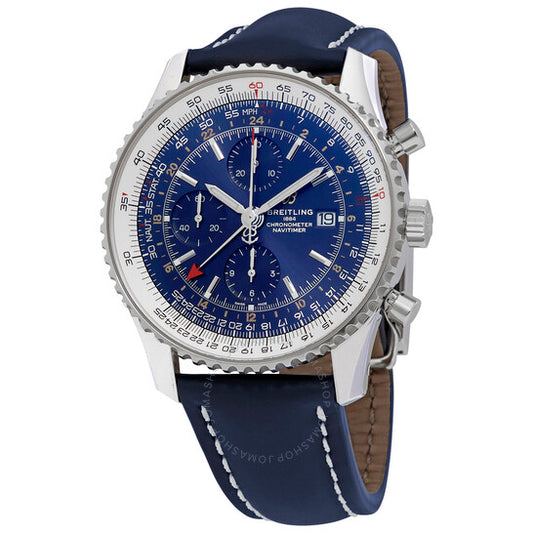 Breitling, Navitimer 1 Chronograph GMT 46 Automatic Chronometer Blue Dial Men's Watch