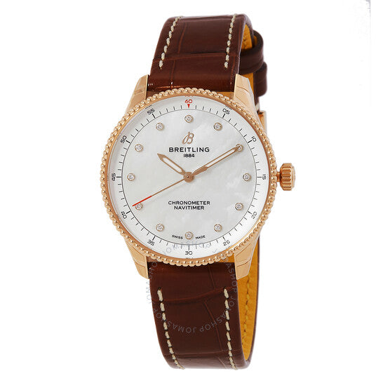 Breitling, Navitimer 32mm Diamond Mother Of Pearl Ladies Watch
