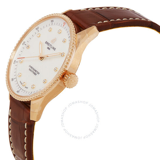 Breitling, Navitimer 32mm Diamond Mother Of Pearl Ladies Watch