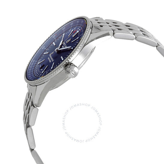 بريتلينغ، ساعة نافيتايمر 41 أوتوماتيكية للرجال بمينا أزرق