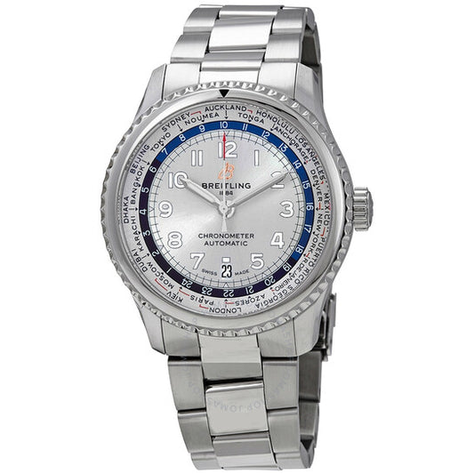 Breitling, Navitimer 8 Unitime Automatic 43 mm Silver Dial Men's Watch