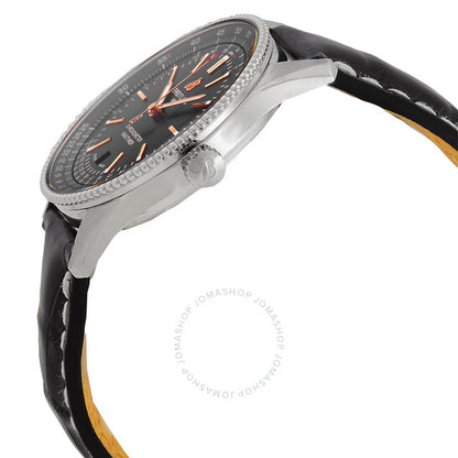 بريتلينج، ساعة نافيتايمر أوتوماتيكية للرجال بمينا أسود