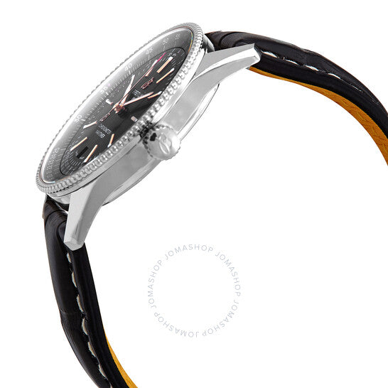 بريتلينج، ساعة نافيتايمر أوتوماتيكية للرجال بمينا أسود