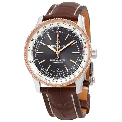 ساعة بريتلينج نافيتايمر أوتوماتيكية كرونومتر بمينا أنثراسيت للرجال