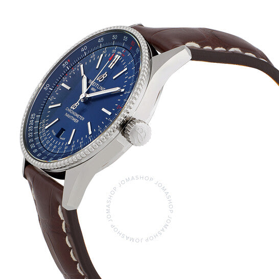 ساعة بريتلينج نافيتايمر أوتوماتيكية كرونومتر بمينا زرقاء للرجال