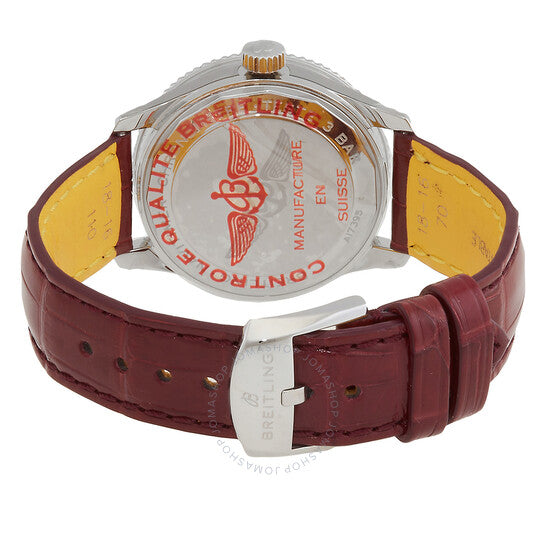 ساعة بريتلينج نافيتايمر أوتوماتيكية كرونومتر بمينا فضية للسيدات