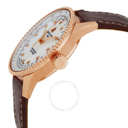 Breitling, Navitimer 36mm Automatic Mother of Pearl Diamond Ladies Watch