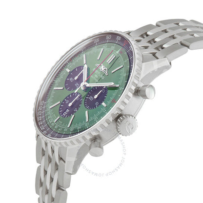 Breitling, Navitimer Chronograph Automatic Chronometer Green Dial Men's Watch