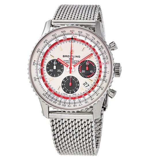 Breitling, Navitimer Chronograph Automatic Chronometer Silver Dial Men's Watch