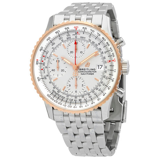 Breitling, Navitimer Chronograph Automatic Chronometer Silver Dial Men's Watch