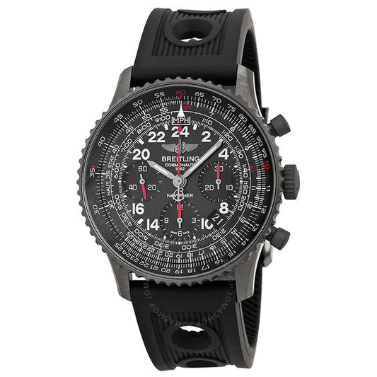 Breitling, Navitimer Cosmonaute Black Dial Black Rubber Men's Watch MB0210B6-BC79BKOR