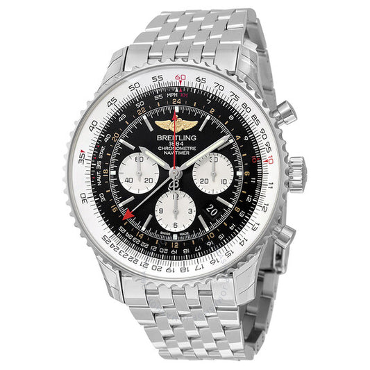 Breitling, Navitimer GMT Black Dial Men's Watch AB044121/BD24