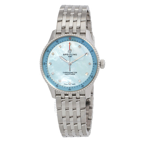 ساعة بريتلينج نافيتايمر كوارتز كرونومتر دايموند للسيدات