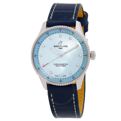 ساعة بريتلينج نافيتايمر كوارتز كرونومتر دايموند للسيدات