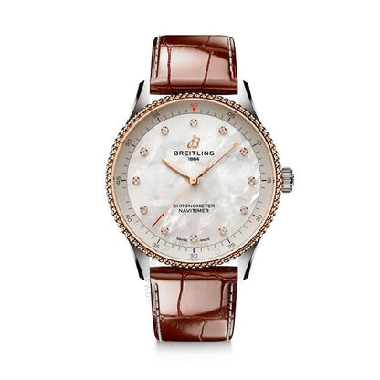 ساعة بريتلينغ نافيتايمر كوارتز دايموند للسيدات