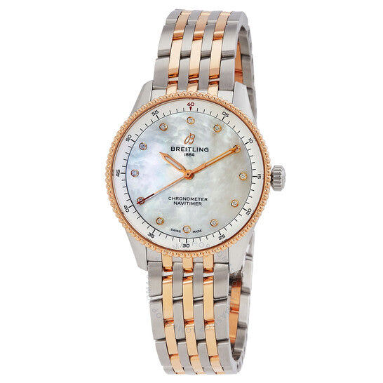 ساعة بريتلينغ نافيتايمر كوارتز دايموند للسيدات