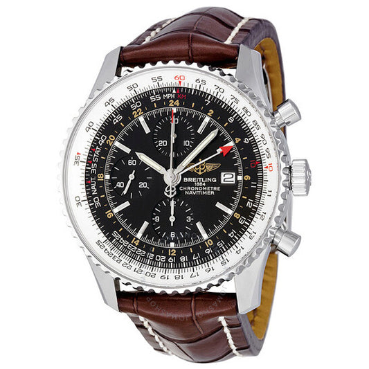 Breitling, Navitimer World Automatic Chronograph Black Dial Men's Watch A2432212-B726BRCD