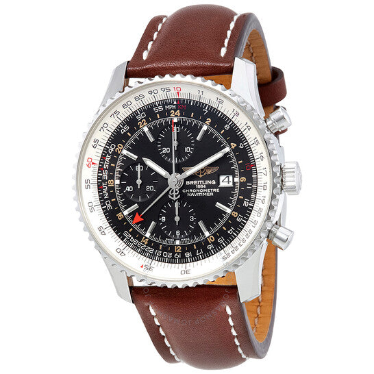 Breitling, Navitimer World Black Dial Men's Watch A2432212-B726BRLT