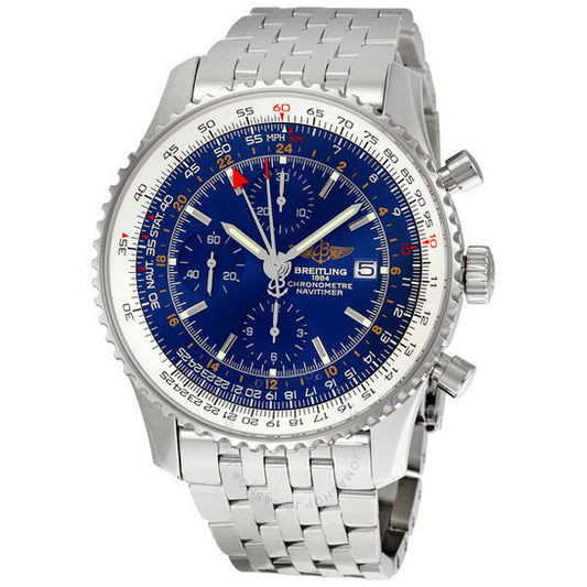 Breitling, Navitimer World Blue Dial Men's Watch A2432212-C651SS