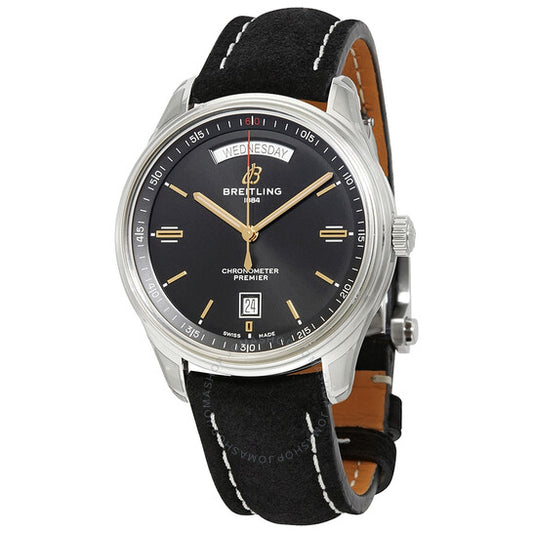 ساعة بريتلينج بريمير أوتوماتيك كرونومتر للرجال بمينا أسود