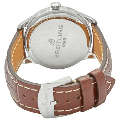 ساعة بريتلينج بريمير أوتوماتيك كرونومتر للرجال بمينا فضي