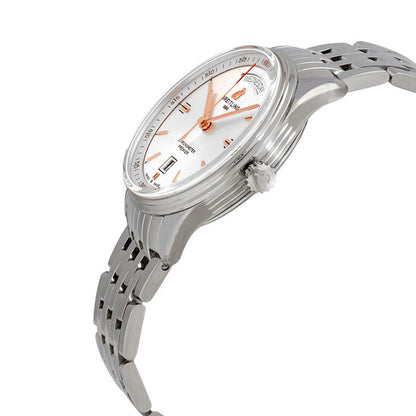 ساعة بريتلينج بريميير أوتوماتيك للرجال بمينا فضي