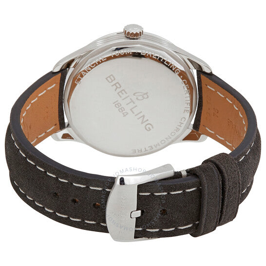 ساعة بريتلينج بريميير أوتوماتيك للرجال بمينا فضي