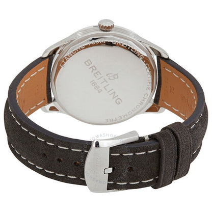 ساعة بريتلينج بريميير أوتوماتيك للرجال بمينا فضي