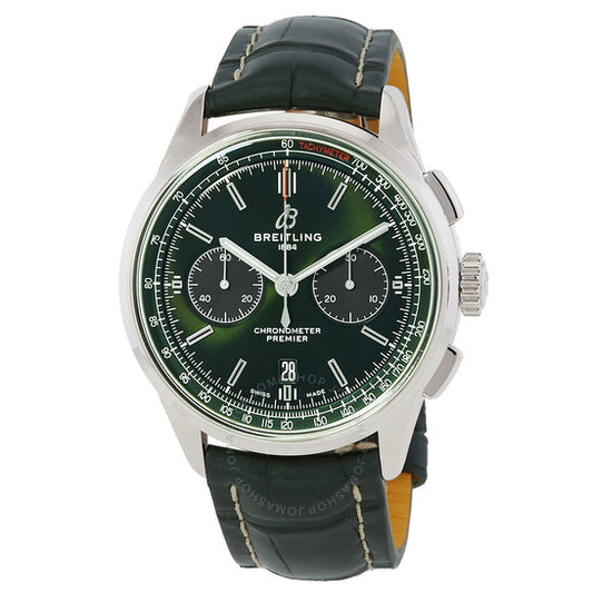 Breitling, Premier B01 42mm Chronograph Automatic Chronometer Green Dial Men's Watch
