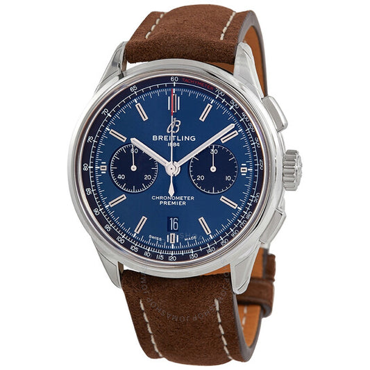 Breitling, Premier B01 Chronograph Automatic Chronometer Blue Dial Men's Watch