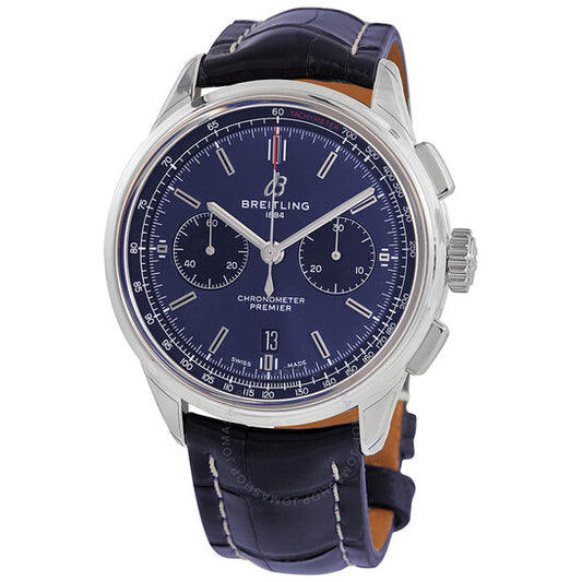 Breitling, Premier B01 Chronograph Automatic Chronometer Blue Dial Men's Watch