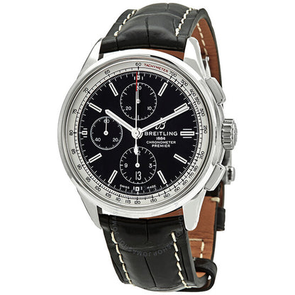 Breitling, Premier Chronograph Automatic Chronometer Black Dial Men's Watch