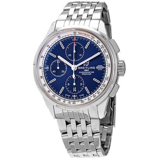 Breitling, Premier Chronograph Automatic Chronometer Blue Dial Men's Watch
